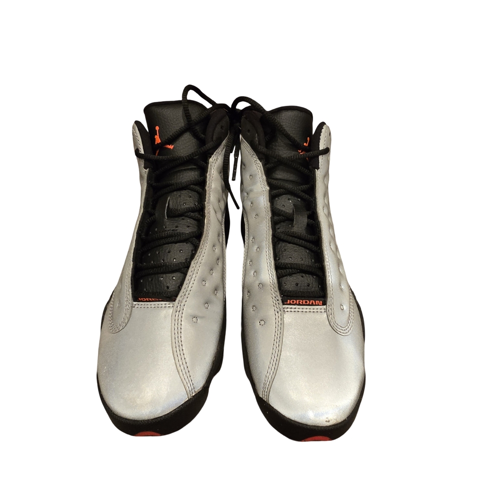 Jordan Kid's Black and Silver Sneakers